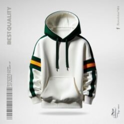 Women Winter Cotton Long Sleeve White Hoodie