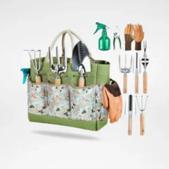 Gardening Tools 9-Piece Heavy Duty Gardening Hand Tools